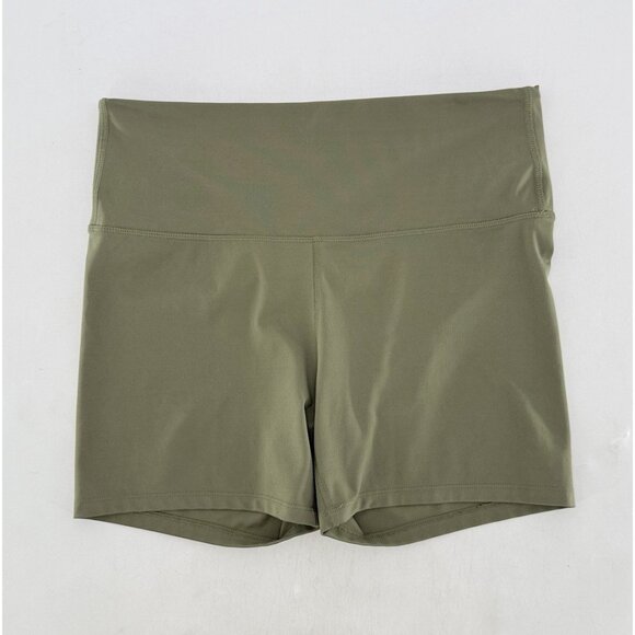 All In Motion‎ Green Ultra High Rise Bike Pull On Shorts Size Large Comfort - Picture 1 of 7